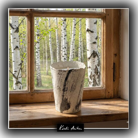 Svece no kolekcijas "Bērzu līnija"