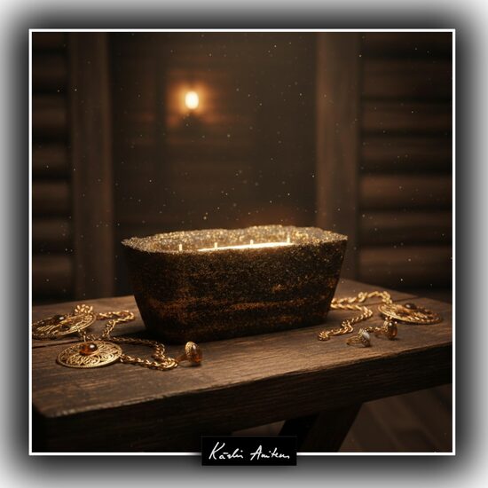 Kerze aus der Kollektion „Spīdala“