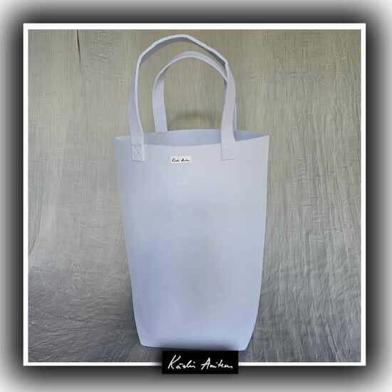 Lielā filca soma baltā krāsā