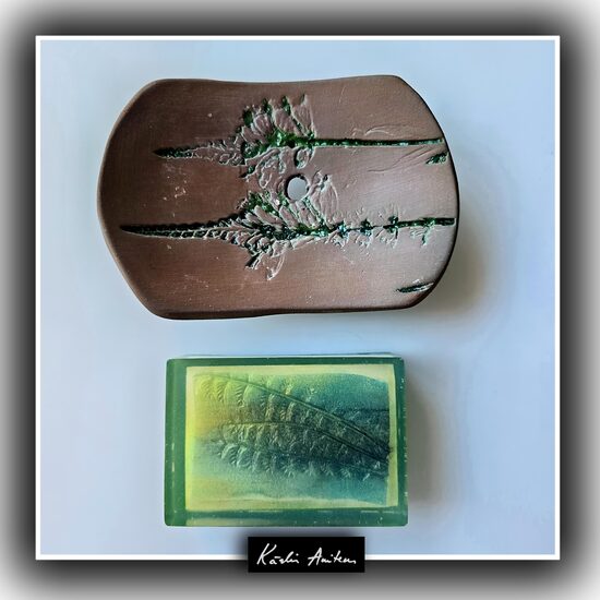 Midsummer Night. Set: Soap Painting and Clay Soap Dish