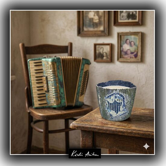 Svece no kolekcijas "Vecais akordeons"