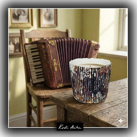 Svece no kolekcijas "Vecais akordeons"