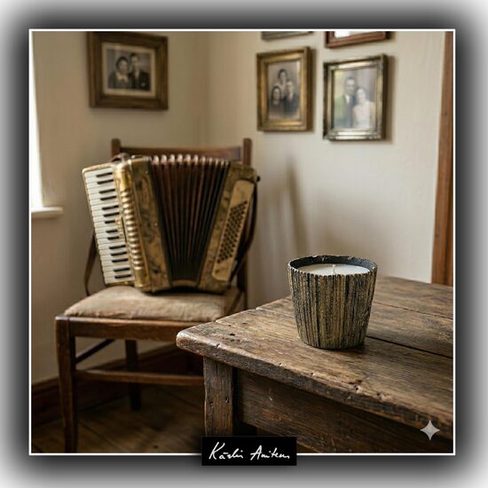 Svece no kolekcijas "Vecais akordeons"