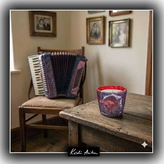 Svece no kolekcijas "Vecais akordeons"